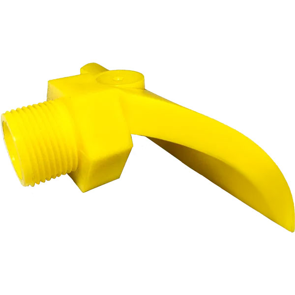Fixed Flow 3/4″ BSP Yellow Plastic Nozzle 7mm Hole Diameter