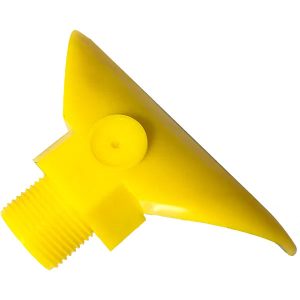 Fixed Flow 3/4″ BSP Yellow Plastic Nozzle 7mm Hole Diameter - Image 2